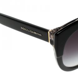 Pre Owned نظارة شمسية دولتشي أند غابانا عين قطة DG4259 رمادية بنفسجية