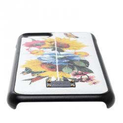 مملوكة مسبقًا Dolce and Gabbana Flower Printed Dauphine Leather Iphone 7 Case