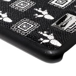 Pre Owned Dolce and Gabbana Black Cactus Print iPhone 6 Case