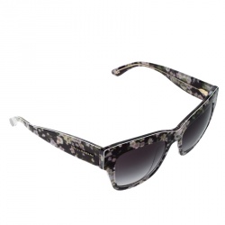 Pre Owned Dolce and Gabbana Floral/Black Gradient DG4231 Wayfarer Sunglasses 