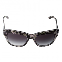 Pre Owned Dolce and Gabbana Floral/Black Gradient DG4231 Wayfarer Sunglasses 