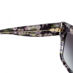 Pre Owned Dolce and Gabbana Floral/Black Gradient DG4231 Wayfarer Sunglasses 