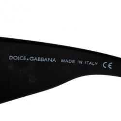 مملوكة مسبقًا Dolce and Gabbana Black Shield Women's Sunglasses