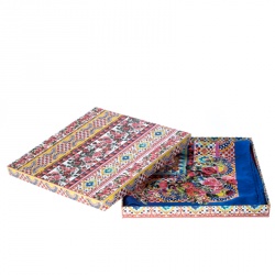 مملوكة مسبقًا وشاح دولتشي اند غابانا حرير بنقوش مامبو متعدد الألوان مربع