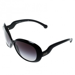 Pre Owned Dolce and Gabbana Black Gradient DD 8063 Oversized Sunglasses