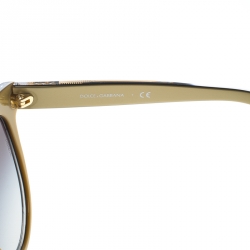 مملوكة مسبقًا Dolce & Gabbana Balck/Gold Gradient DG 4280 Oversized Sunglasses