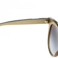 مملوكة مسبقًا Dolce & Gabbana Balck/Gold Gradient DG 4280 Oversized Sunglasses