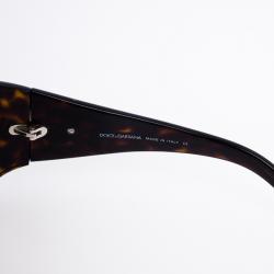 مملوكة مسبقًا Dolce and Gabbana DG Strass Tortoise Frame Sunglasses