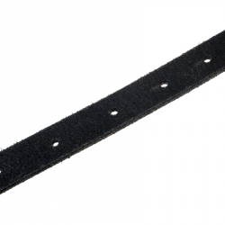 مملوكة مسبقًا Dolce And Gabbana Black Leather Logo Belt 90CM