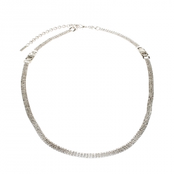 Pre Owned حزام دولتشي أند غابانا بسلسلة كريستال فضي اللون