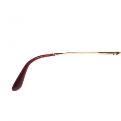 Pre Owned Dolce & Gabbana Red/ Black Gradient DG6105 Oversized Round Sunglasses