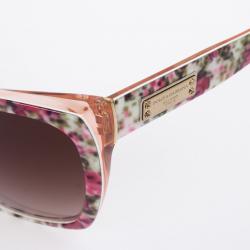 مملوكة مسبقًا Dolce and Gabbana Floral Print Woman Sunglasses
