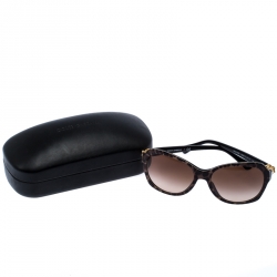 Pre Owned نظارة شمسية دولتشي أند غابانا مربعة DG4163P متدرجة طباعة فهد بنية