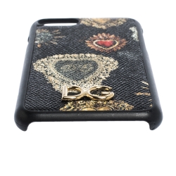 Pre Owned جراب آيفون 7 دولتشي آند غابانا أسود الشعار