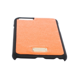 Pre Owned حافظة آيفون 6 دولتشي اند غابانا جلد سوداء/ برتقالية