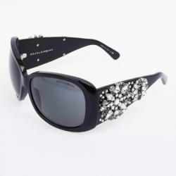 Pre Owned Dolce and Gabbana Black Limited Edition DG4040 Women Sunglasses