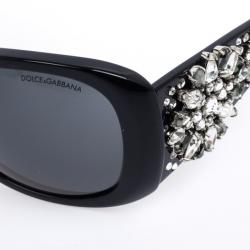 Pre Owned Dolce and Gabbana Black Limited Edition DG4040 Women Sunglasses