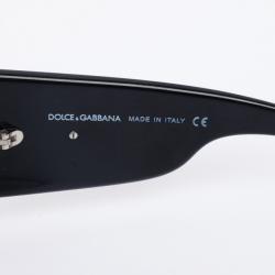 Pre Owned Dolce And Gabbana Black Shield Women Sunglasses