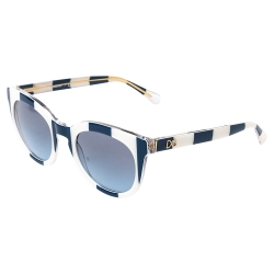 Pre Owned Dolce & Gabbana Blue/White Stripe DG4249 Sunglasses
