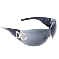 مملوكة مسبقًا Dolce And Gabbana Black Shield Womens Sunglasses