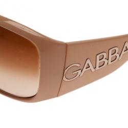 Pre Owned نظارة شمسية دولتشي آند غابانا كريمية