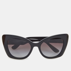 Pre Owned Dolce & Gabbana Black DG4405 Butterfly Sunglasses
