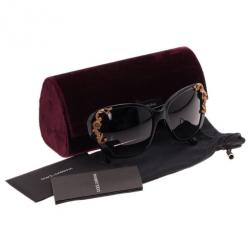 مملوكة مسبقًا نظارة شمس دولتشي أند غابانا سوداء باروك صقلي