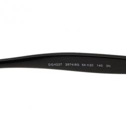 Pre Owned Dolce and Gabbana Black Polka Dot Cat Eye Sunglasses