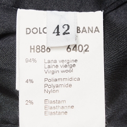 Pre Owned Dolce & Gabbana Black Wool Single Breasted Blazer M