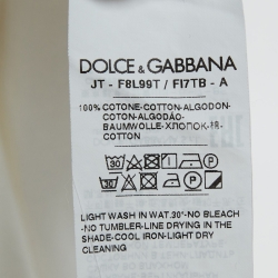 Pre Owned Dolce & Gabbana White Bring Me To The Moon Jersey T-Shirt S