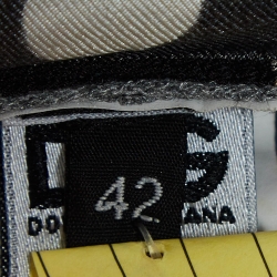 Pre Owned D&G Grey Cotton Knit Tie-Up Cardigan M