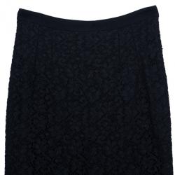 Pre Owned Dolce and Gabbana Lace Pencil Skirt M