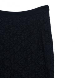 Pre Owned Dolce and Gabbana Lace Pencil Skirt M