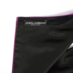 Pre Owned فستان دولتشي أند غابانا صوف بنفسجي بلا أكمام M