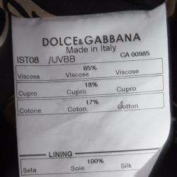 Pre Owned بليزر دولتشي أند غابانا قطيفة بنفسجي بصفين أزرار S