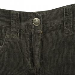 Pre Owned Dolce and Gabbana Olive Green Corduroy Three Quarter Pants M