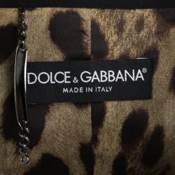 Pre Owned Dolce and Gabbana Black Wool Tailored Pant Suit M