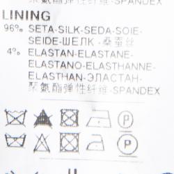 Pre Owned فستان دولتشي أند غابانا حرير مكشكش نقشة الفهد بأكمام طويلة M