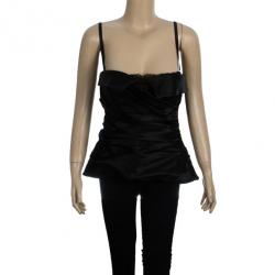 مملوكة مسبقًا Dolce and Gabbana Satin/Lace Bustier Top L
