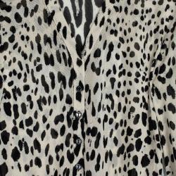 Pre Owned Dolce and Gabbana Animal Print Cardigan XL