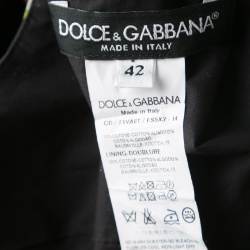 Pre Owned فستان دولتشي أند غابانا بوبي أند ديزي قطن مطبوع بلا أكمام M