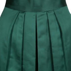 مملوكة مسبقًا تنورة ميدي دولتشي أند غابانا ساتان أخضر بطيات S