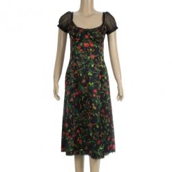 مملوكة مسبقًا Dolce and Gabbana Bustier Floral Dress M