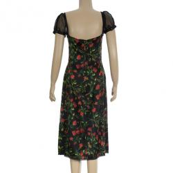 مملوكة مسبقًا Dolce and Gabbana Bustier Floral Dress M