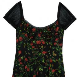 مملوكة مسبقًا Dolce and Gabbana Bustier Floral Dress M