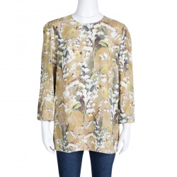 Pre Owned توب دولتشي آند غابانا بني مورد L