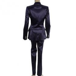 Pre Owned Dolce and Gabbana Silk Single Breasted Suit S