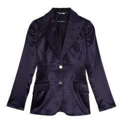 Pre Owned Dolce and Gabbana Silk Single Breasted Suit S