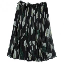 Pre Owned Dolce and Gabbana Floral Silk Chiffon Skirt M