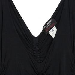 مملوكة مسبقًا Dolce and Gabbana Black Smocked Dress S